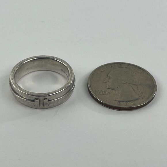 Tiffany & Co. Sterling Silver Band 7.5 - Picture 9 of 12